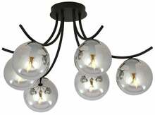 Laelamp Emibig Boston 6 Black/Grafit, E14, 6 x 10 W