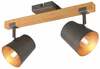 Laelamp Trio Bell, E14, tumehall/naturaalne, 14x42 cm