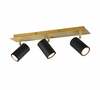 Suunvalgusti Trio Marley, 802400380, 3xGU10, max 35W, messing/must, 48 x 9 x h15 cm