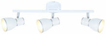 Laelamp Candellux Fido, 93-63403, 3x40W, E14, valge/nikkel