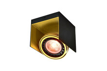 Laelamp GTV Verso, 4199, 1xGU10, must/kuldne, 14x15,5 cm, IP20