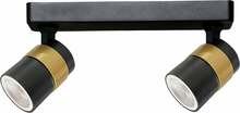 Laelamp Light Prestige Anillo 2 Spot LP-770/2W, 2xGU10, 10 W, must/kuldne