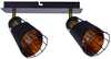 Laeaktsentvalgusti Milagro Rick, 2xE14, 40W, must metall