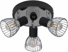 Laelamp Candellux Modo 3, 98-61546, 3xE14, 3x40W, must/kroom