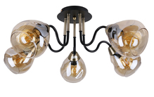 Laelamp Candellux Unica, 5x40W, E27, must/kuldne, 35-00897