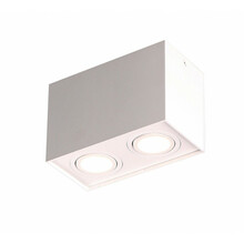 Laelamp Maxlight BASIC SQUARE, valge, topelt