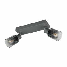 Lae kohtvalgusti Reality Cadiz R81782042, E14, 2x10W, antratsiit, ø 7 cm