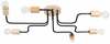 Laelamp Sollux Timbo SL.1670, 6xE27, 15W, must/beež/puit