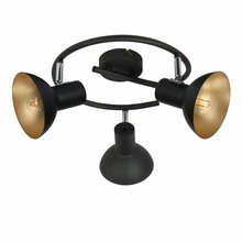 Laelamp Candellux Diso 98-63434, 3xE27, 3x40W, must/kuldne