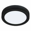 Nutikas pinnapealne LED laelamp Eglo Fueva-Z, 16,5W, 2700-6500K, IP44, 2100lm, must, 21 cm