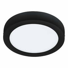 Nutikas pinnapealne LED laelamp Eglo Fueva-Z, 16,5W, 2700-6500K, IP44, 2100lm, must, 21 cm