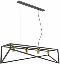 Rippvalgusti Eltap Eluvies, 60 W, E27, must, 100x125x25 cm
