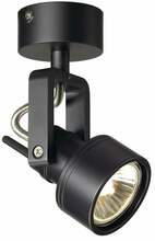 Suunatav valgusti SLV Inda 147550, GU10, 50W, must