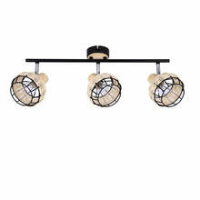 Laelamp Candellux Tajga, 3xE14, 40W, must, rotang