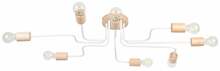 Laelamp Sollux Timbo SL.1667, 8xE27, 15W, 230V, valge/beež/tümp