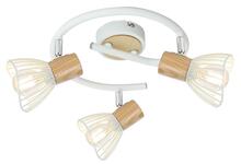 Laelamp Candellux Chile, 3xE14, 25W, valge/beež, 42x42 cm