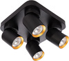 Laelamp Milagro Andy, 4xGU10, 8W, 230 V, must/kuld