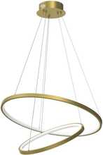Rippvalgusti Domoletti Ronday, 60 cm, 51W, LED, 4000 K, kuldne