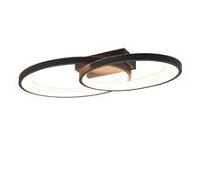 Laelamp Trio Malaga, 24W, 3000K, 2000lm, 30 x 57 x 8 cm, must/valge