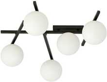 Laelamp Emibig Smart 5, 5xE14, 50 W, must/valge