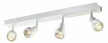 Laelamp SLV Puri CW, 1002030, 4xGU10, 4x50W, valge