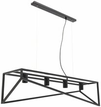 Rippvalgusti Eltap Eluvies, 60 W, E27, 100x125x25 cm, must