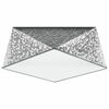 Laelamp Sollux Hexa, E27, 120 W, hõbe, 35 cm