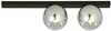 Ripplaevalgusti Emibig Fit 2, 2xE14, 10W, must/grafiit