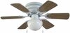 Laelamp ventilaatoriga G.LUX GF-MUSE, 1 x E14, 40W, 810 x 810 x 300 mm, valge, tiivad valge/tamm