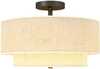 Laelamp Homcom, kreemjas valge, 40 x 26 cm