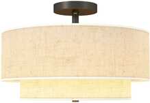 Laelamp Homcom, kreemjas valge, 40 x 26 cm