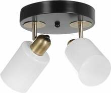 Laelamp Opviq Nomi, 120 W, E27, must/valge, metallkorpus