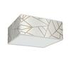 Laelamp Milagro Ziggy, 3xE27, 60 W, valge/kuldne