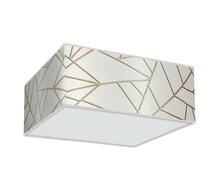 Laelamp Milagro Ziggy, 3xE27, 60 W, valge/kuldne
