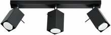 Laevalgusti Sollux Merida 3, 3xGU10, 120 W, must