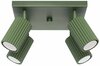 Laelamp Sollux Karbon SL.1621, 4xGU10, 40W, oliivroheline