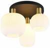 Laelamp Trio Diva 619800308, 3xE27, 3x10W, messing/valge, 39x28,5 cm