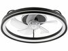 Laelamp ventilaatoriga Lamkur Fargo, 49892, 1x37W LED, 3000K, 4000 lm, must