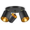 Seina- ja laelamp Orno BATI, AD-LD-6270BE27M, 3x60W, E27, must