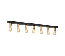 Laevalgusti Luminex Filo, 7xE27, 60W, must/kuldne