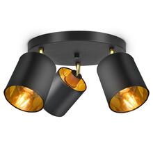 Seina- ja laelamp Orno BATI, AD-LD-6270BE27M, 3x60W, E27, must