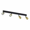 Laevalgusti TK Lighting Top 1021, 4xGU10, 10W, must/kuldne