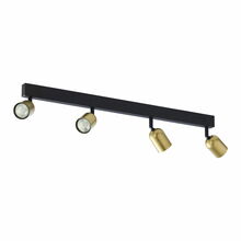 Laevalgusti TK Lighting Top 1021, 4xGU10, 10W, must/kuldne