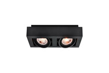 Laelamp GTV Loid, 2*GU10, 4700, AC220-240V, 50/60Hz, IP20, 34 x 18,5 cm, must