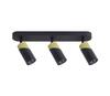 Laelamp Milagro Neo ML0282, 3xGU10, must/kuldne