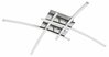 Ripplamp LED Rabalux Alexis 2503, 4x6W, 4000K, 1920 lm, metall, kroom