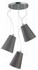 Rippvalgusti GTV Kasel 6229, 3*E27, 40W, ø 46 cm, hall