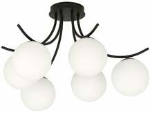 Laelamp Emibig Boston 6 Black/Opal, E14, 6 x 10 W