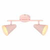 Laelamp Candellux Amor, 2xE14, 40 W, roosa, 42 x 10 cm
