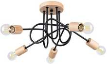 Laelamp Sollux Ember SL.1478, 5xE27, 15W, must/beež/puit